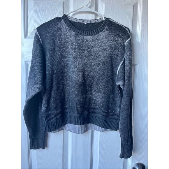 Lululemon Hazy Day Sweater Black Alpine White Cashmere BlendSEE MEASUREMENTS - Picture 1 of 5